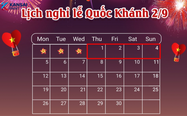 Mùng 2 tháng 9 được nghỉ mấy ngày Mùng 2 tháng 9 được nghỉ mấy ngày