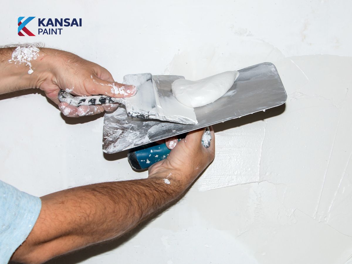 Cách pha bột trét tường Cách pha bột trét tường