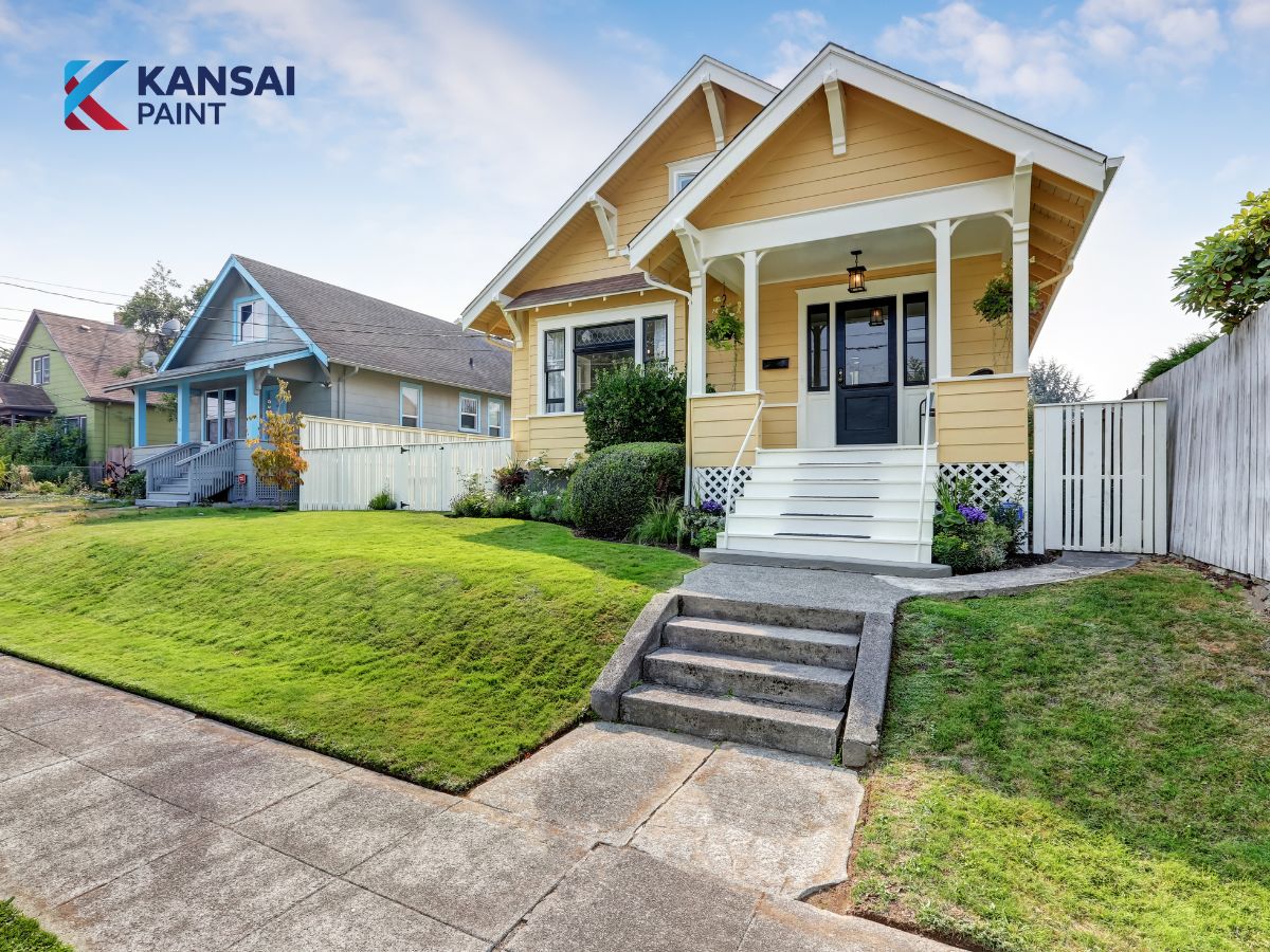 Cách phối màu sơn mặt tiền nhà cấp 4 đẹp Màu sơn ngoại thất đẹp