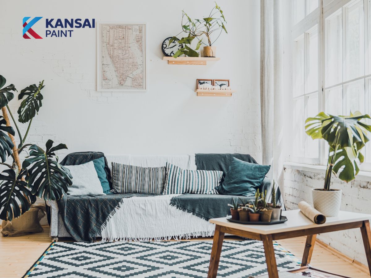 Cách phối màu sơn phòng khách nhỏ Cách phối màu sơn phòng khách nhỏ