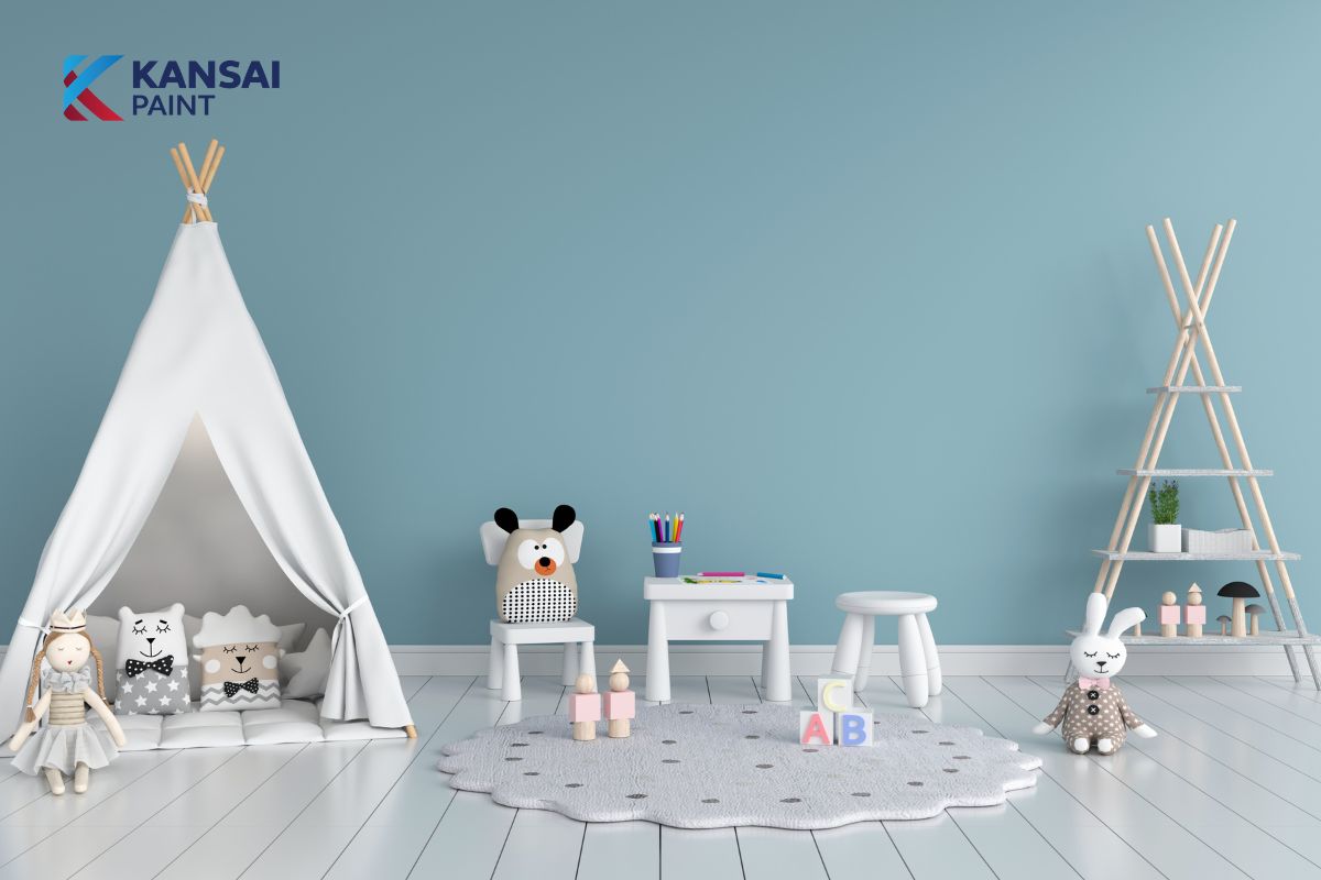 Sơn nội thất màu xanh dương Sơn nội thất màu xanh dương