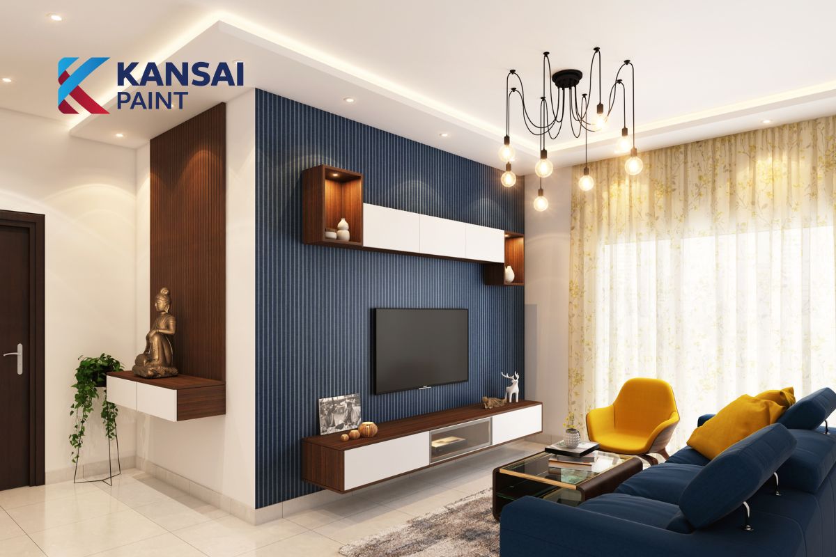 Cách phối màu sơn phòng khách nhà ống Cách phối màu sơn phòng khách nhà ống