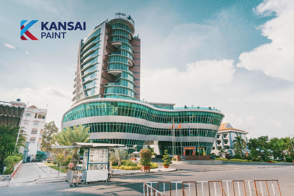 Sơn ngoại thất màu xanh lá cây