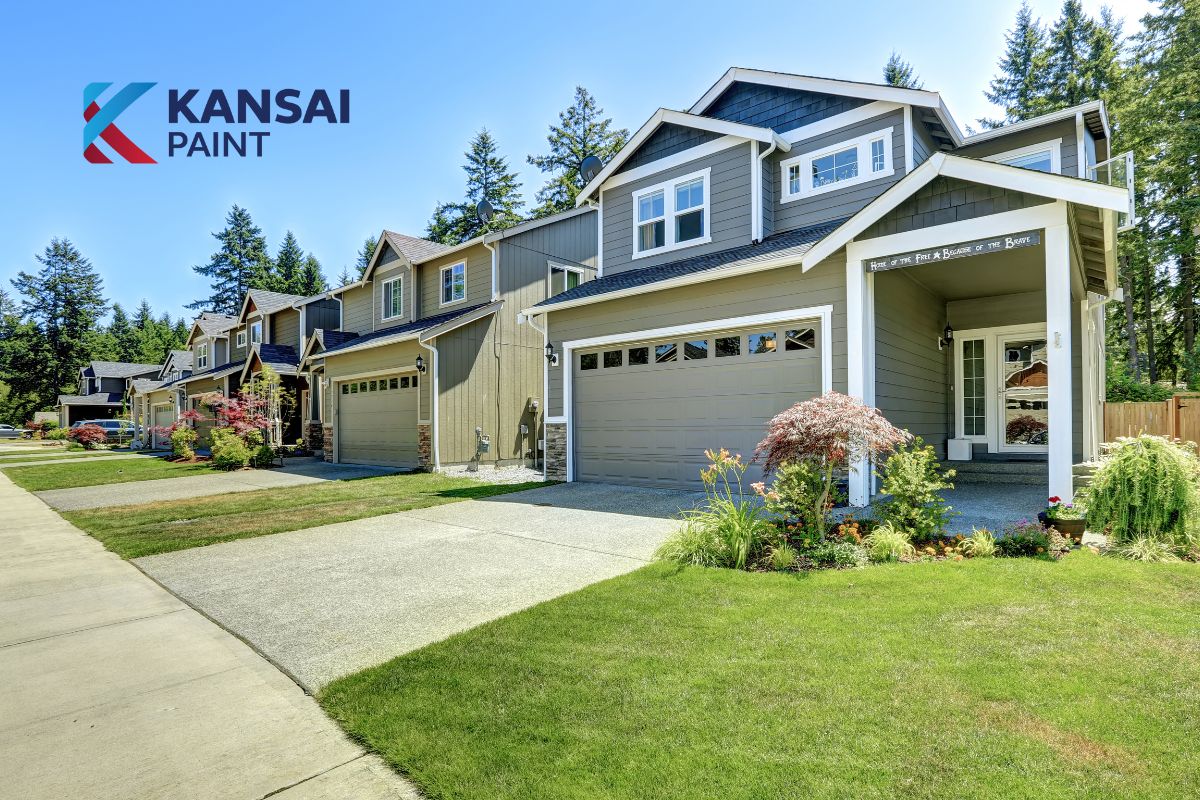 Sơn ngoại thất màu xanh lá cây