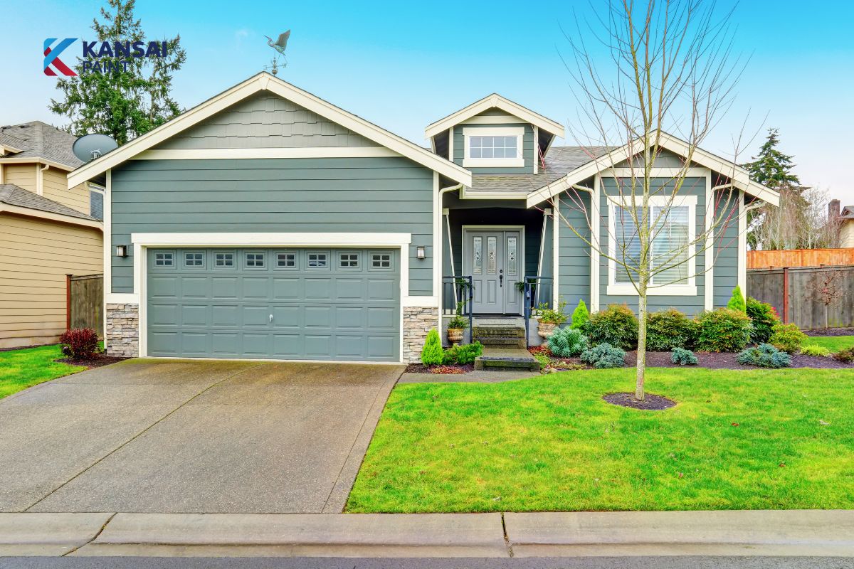 Sơn nhà màu xanh ngọc