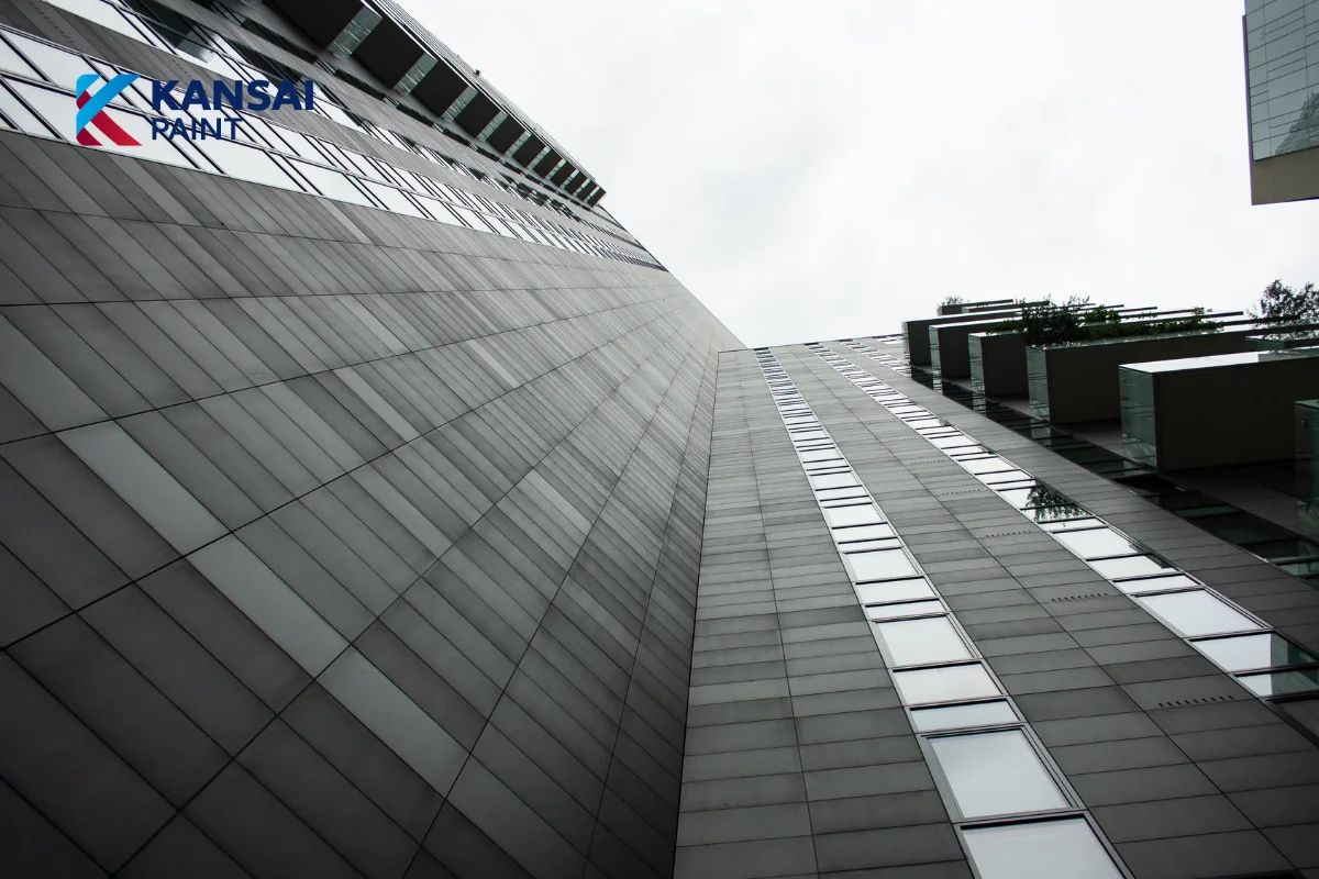 Sơn Mặt Tiền Nhà Màu Trắng Xám Sơn Mặt Tiền Nhà Màu Trắng Xám