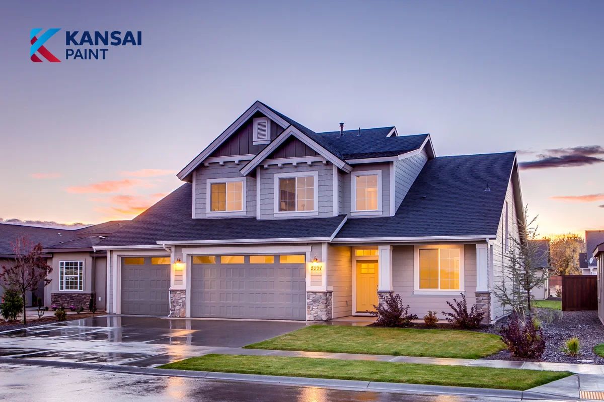 Nhà Mái Thái Sơn Màu Trắng Sứ Nhà mái thái sơn màu trắng sứ