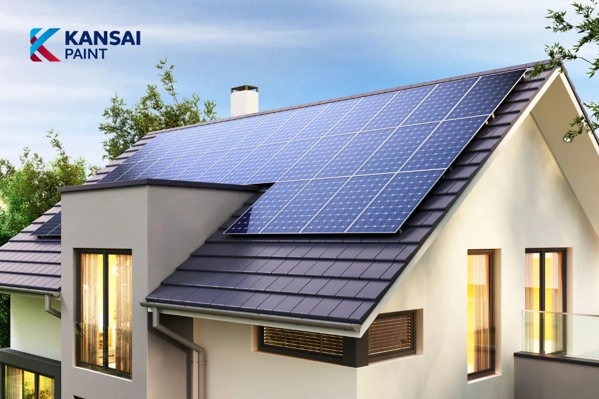 Nhà Mái Thái Sơn Màu Trắng Sứ Nhà mái thái sơn màu trắng sứ