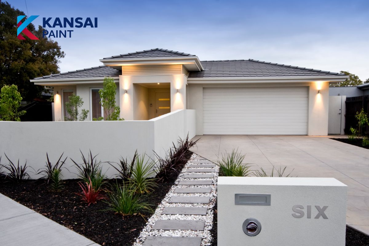 Nhà Mái Thái Sơn Màu Trắng Sứ Nhà mái thái sơn màu trắng sứ