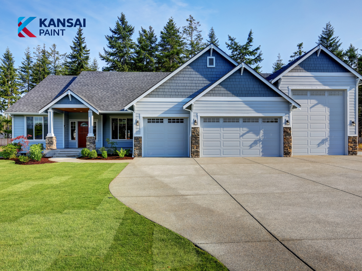 Sơn Nhà Màu Xanh Dương