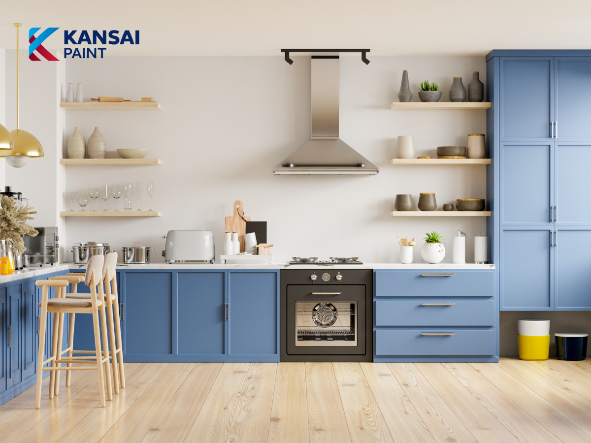 Sơn Nhà Màu Xanh Dương