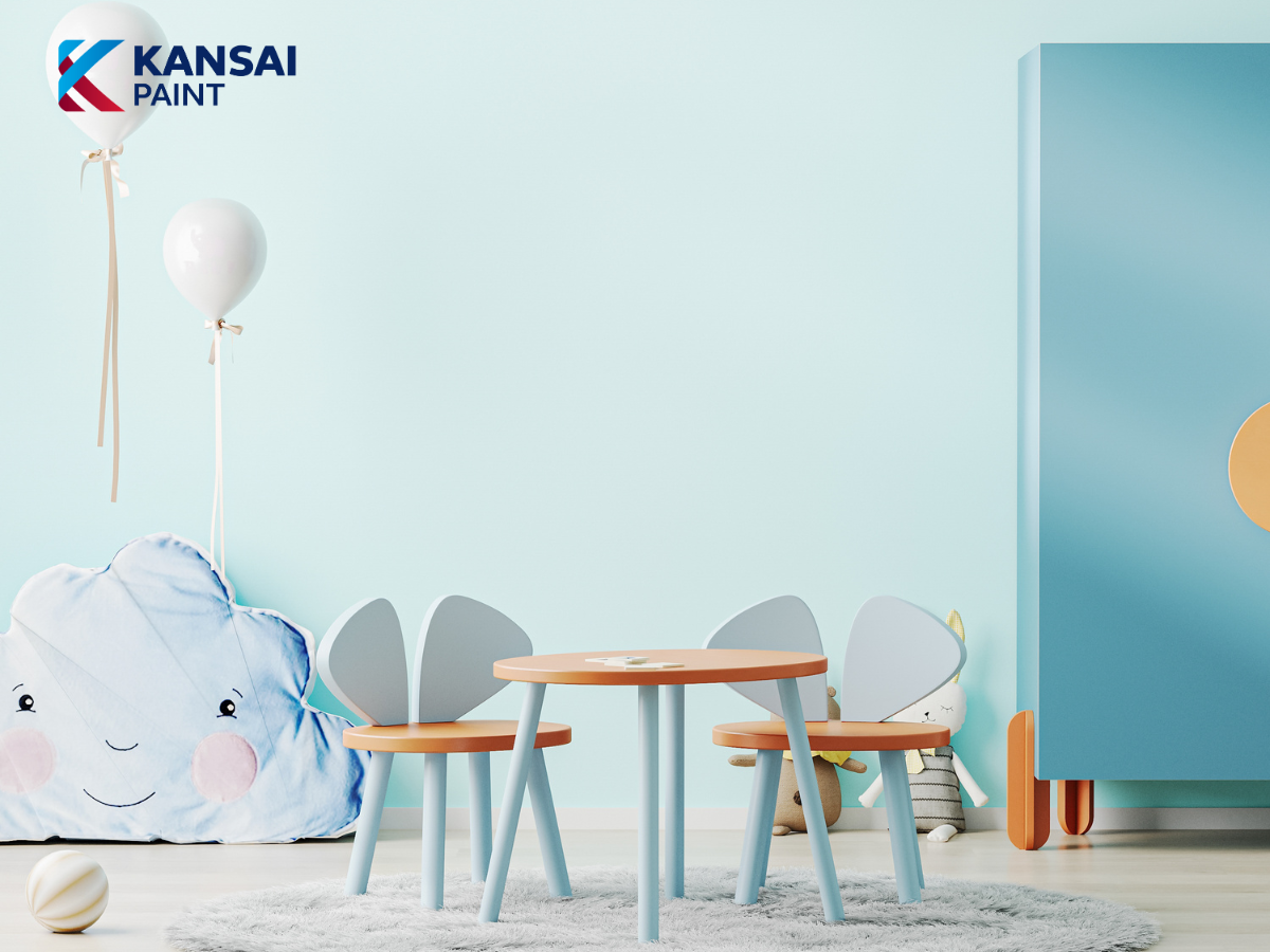 Sơn Nhà Màu Xanh Dương