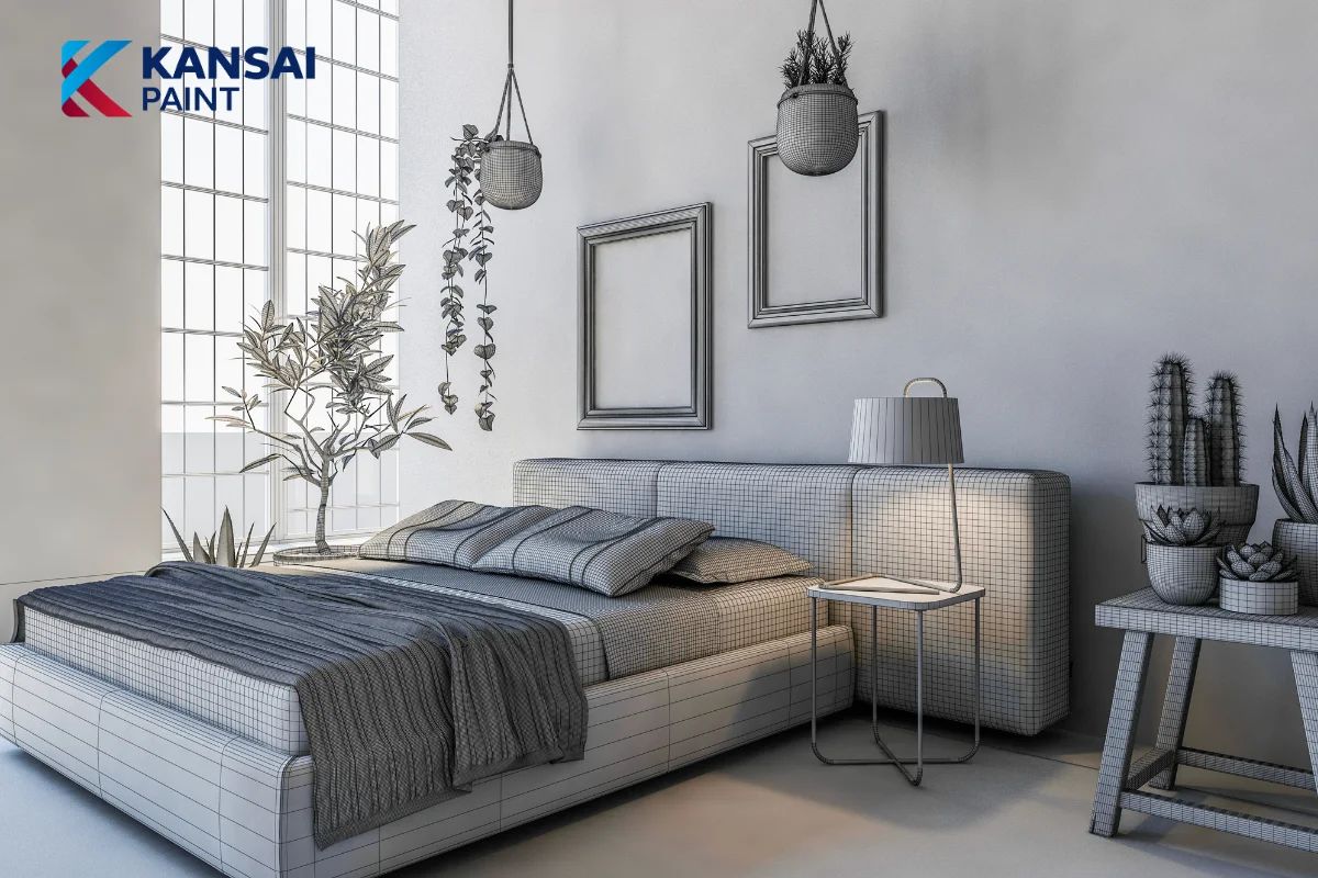 Sơn Tường Nhà Màu Ghi Sáng