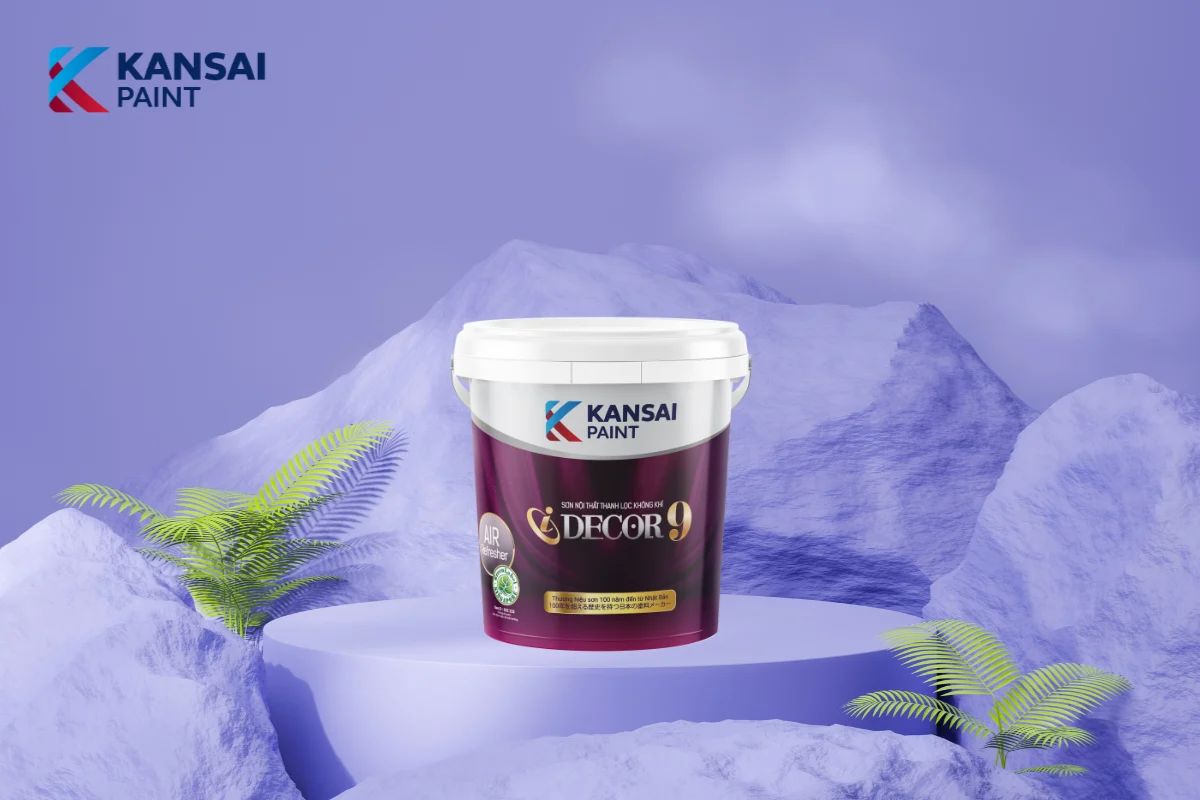 Sơn tường màu tím Pastel