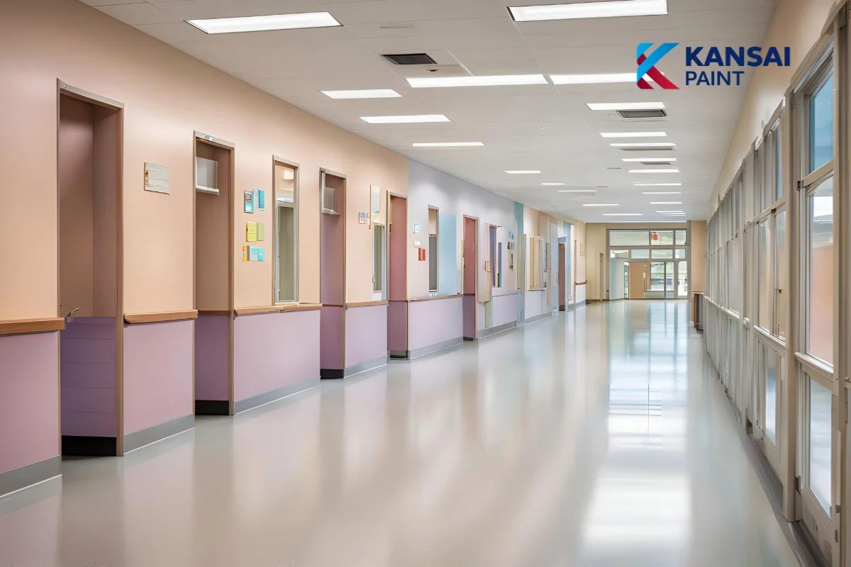 Sơn tường màu tím Pastel