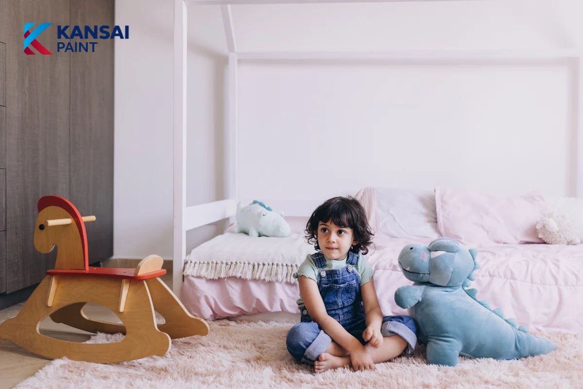 Sơn tường màu tím Pastel