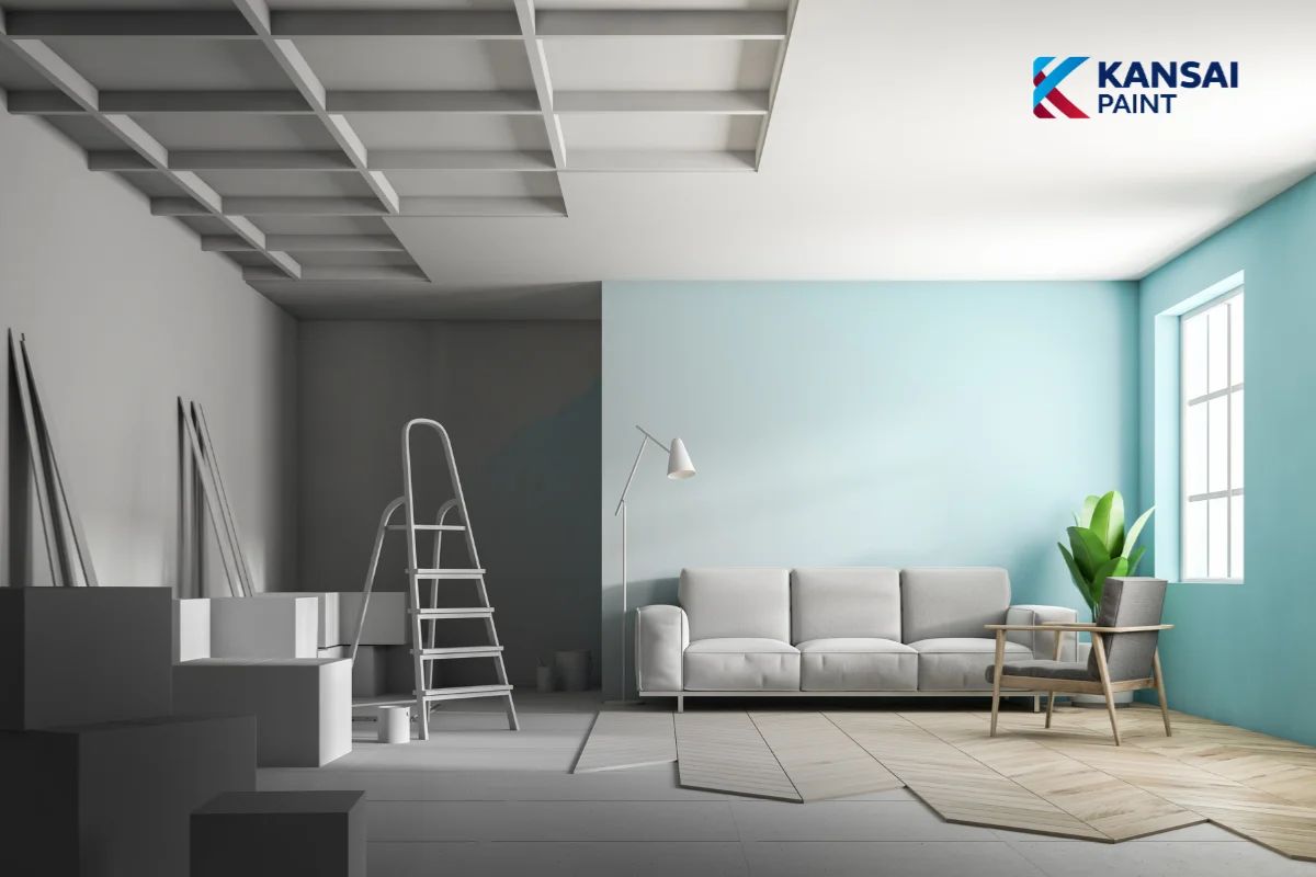 Sơn Nhà Màu Xanh Lam Sơn nhà màu xanh lam