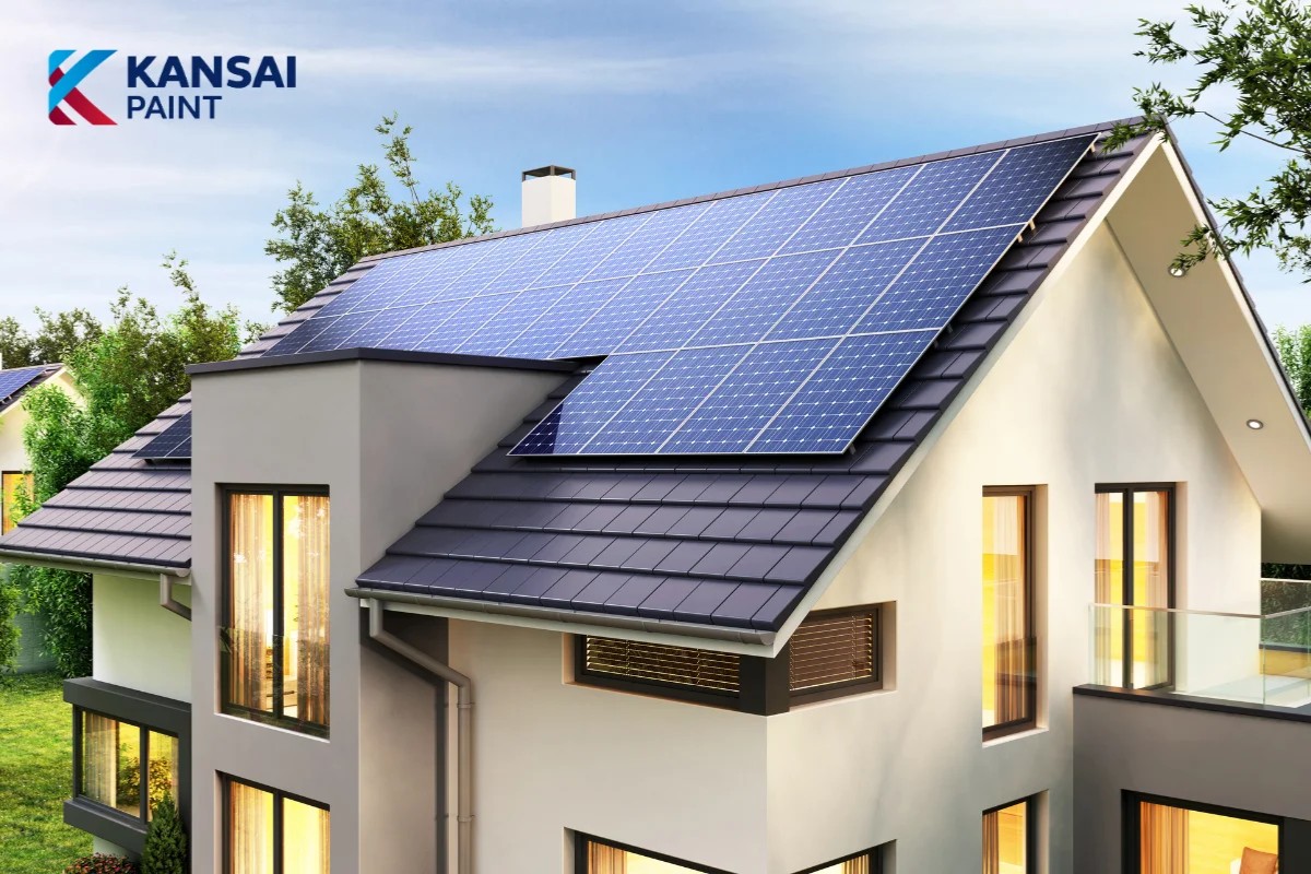 Phối Màu Sơn Nhà Mái Nhật 2 Tầng