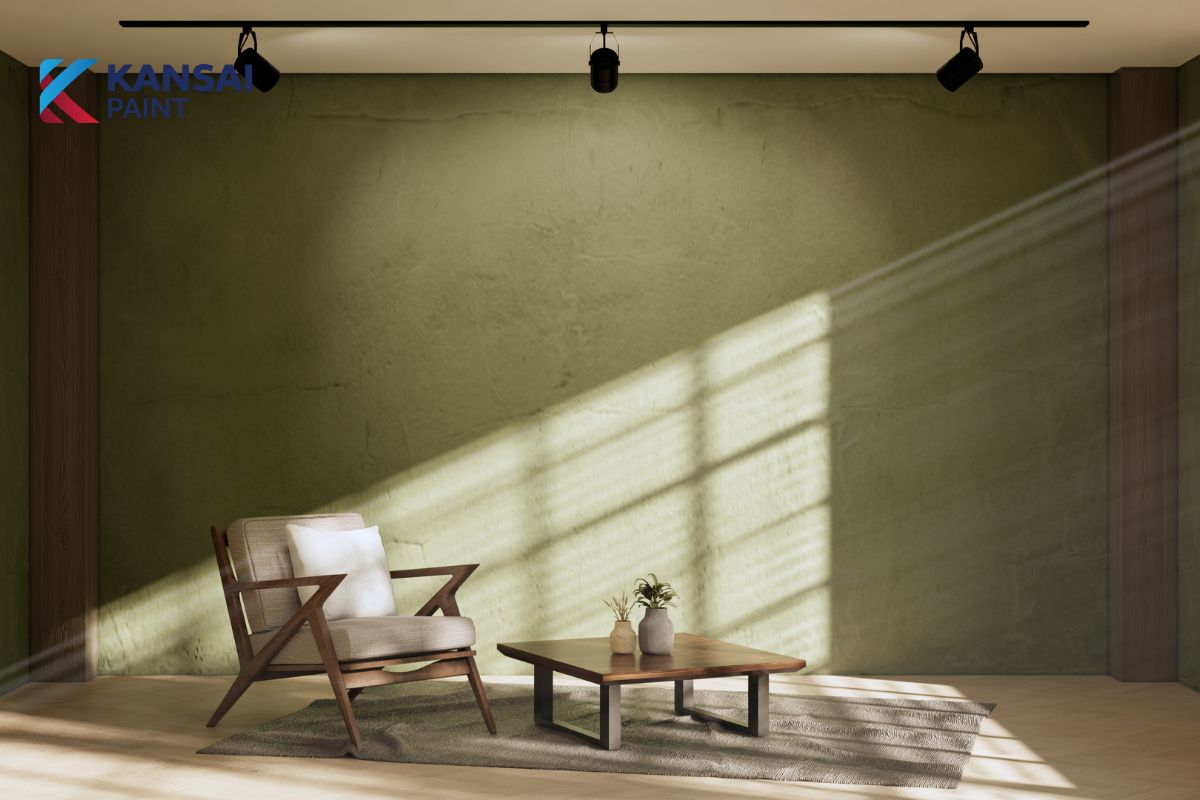 Sơn Nước Màu Xanh Rêu