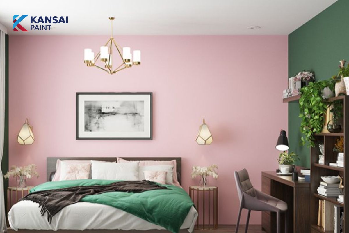 Sơn phòng ngủ 2 màu