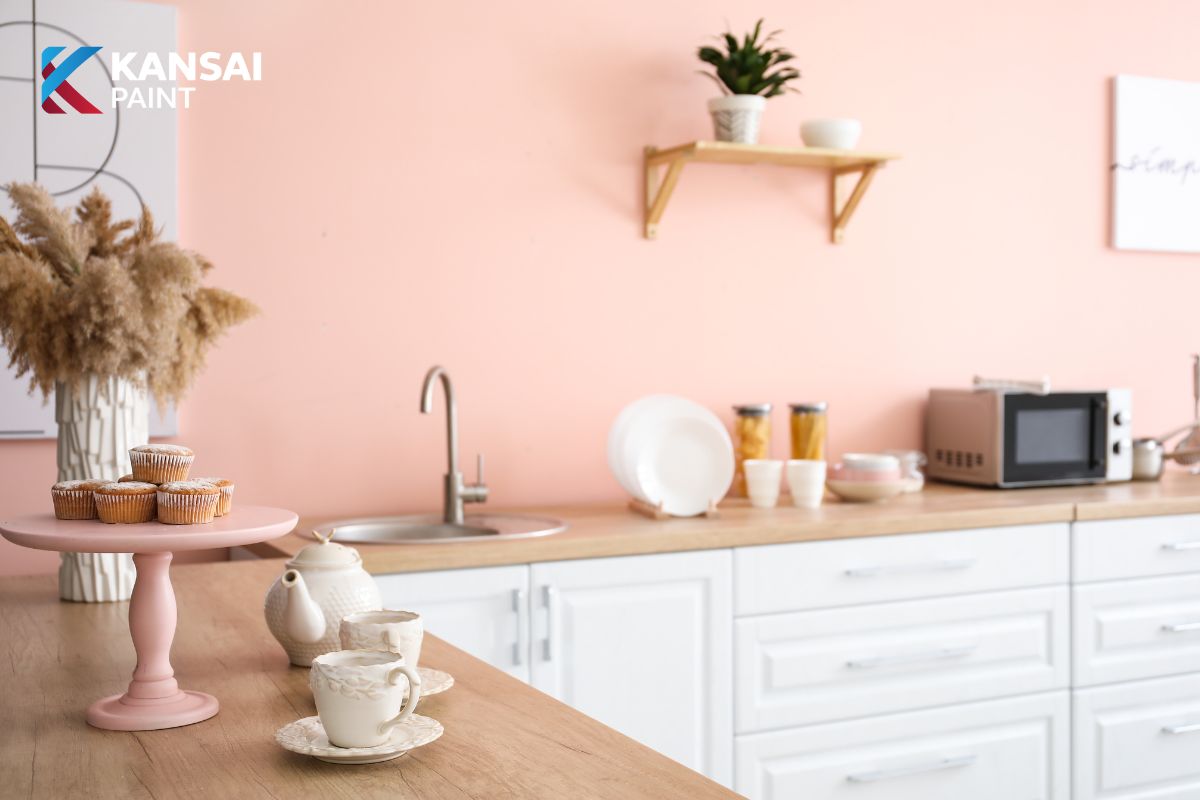 Sơn nhà màu hồng