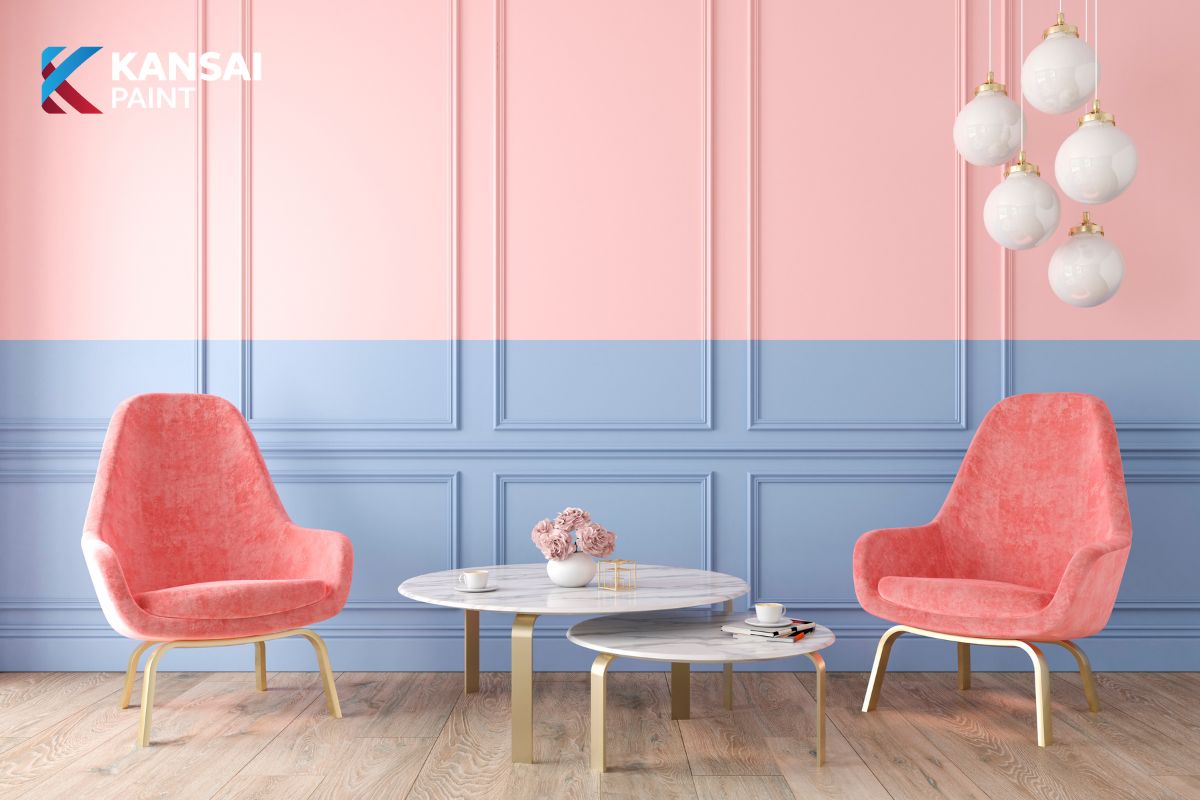 Sơn nhà màu hồng