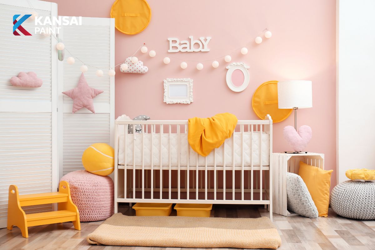 Sơn nhà màu hồng