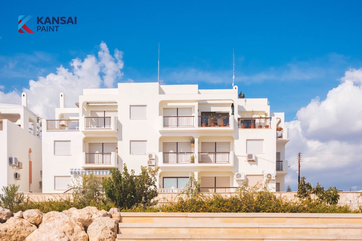 Phối Màu Sơn Mặt Tiền Nhà Ống 3 Tầng