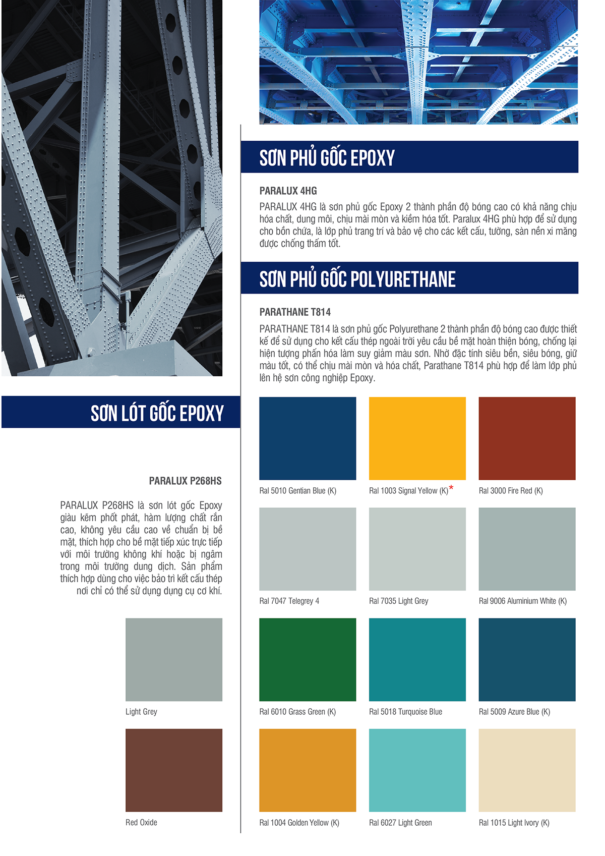 Bảng Màu Sơn 2 Thành Phần Bảng Màu Sơn 2 Thành Phần