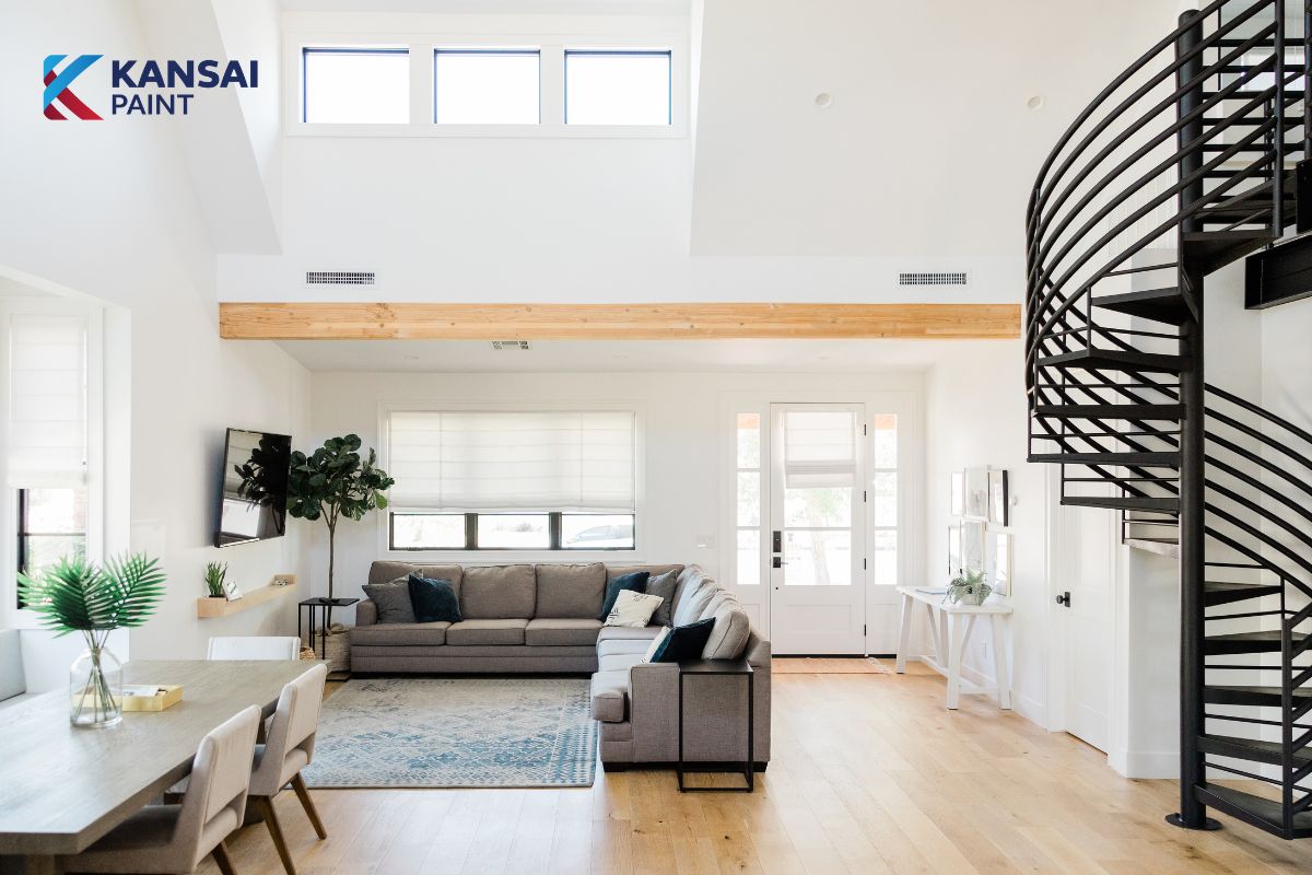 Mẫu Nhà Sơn Màu Trắng Sứ