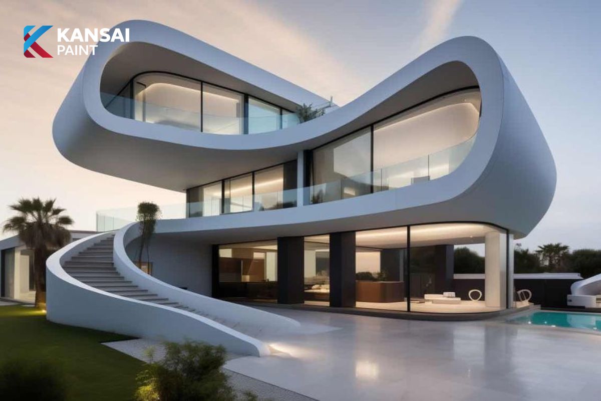 Màu Sơn Trắng Sứ Ánh Xanh