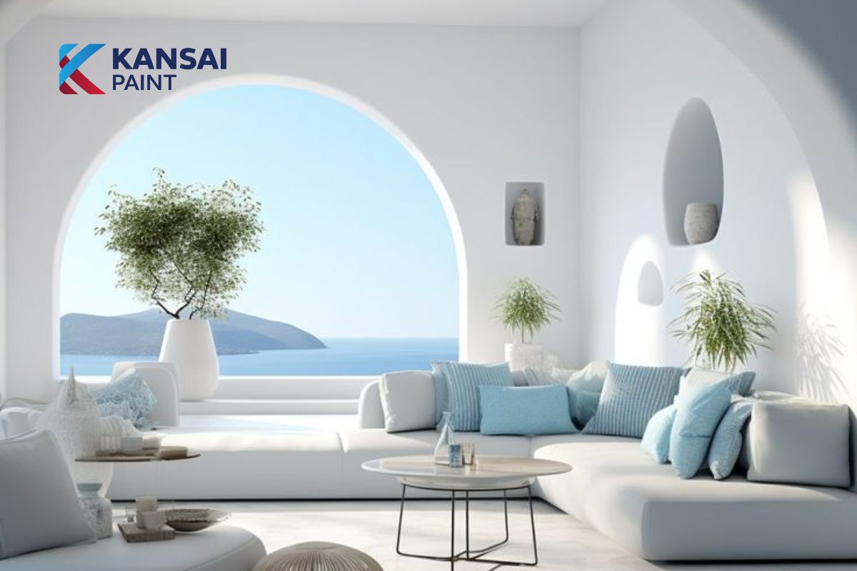 Màu Sơn Trắng Sứ Ánh Xanh