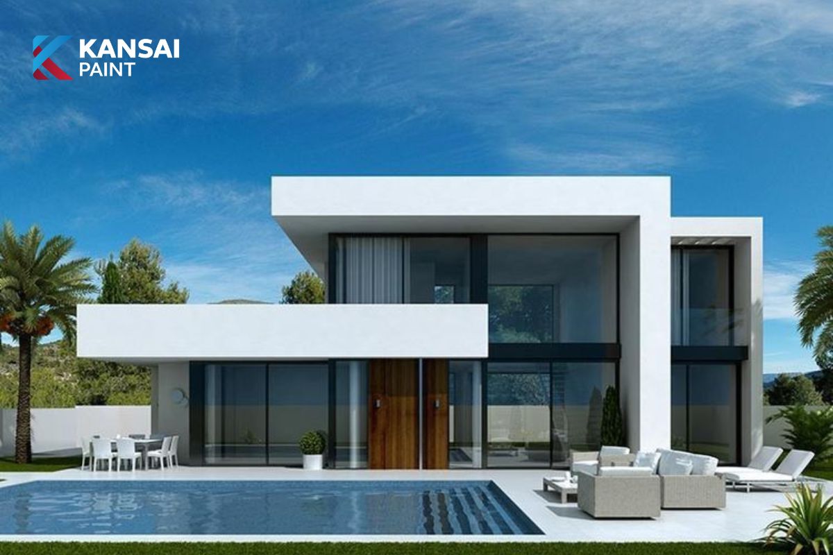 Màu Sơn Trắng Sứ Ánh Xanh