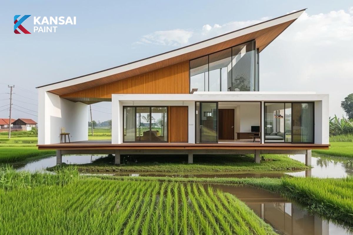 Màu Sơn Trắng Sứ Ánh Xanh