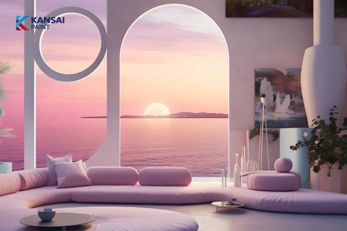 Sơn Nhà Màu Hồng Tím Nhạt Sơn Nhà Màu Hồng Tím Nhạt