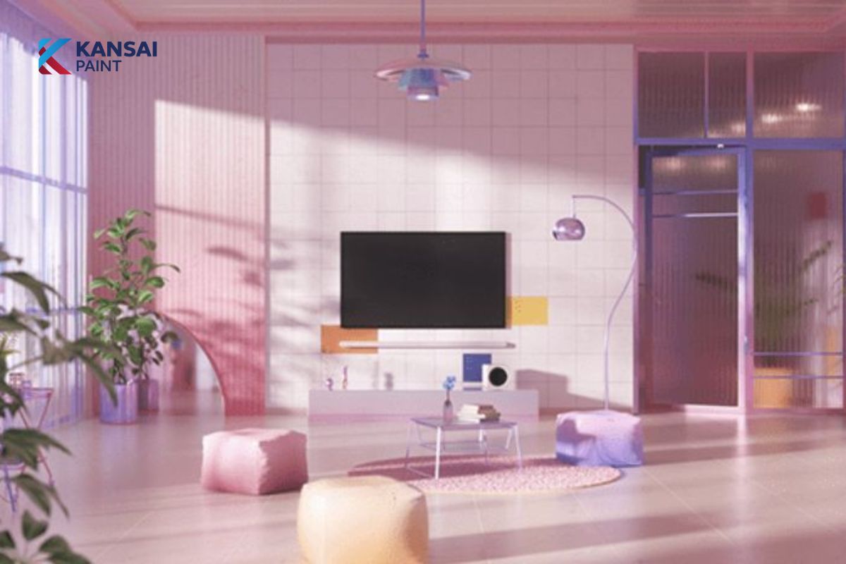 Sơn Nhà Màu Hồng Tím Nhạt Sơn Nhà Màu Hồng Tím Nhạt