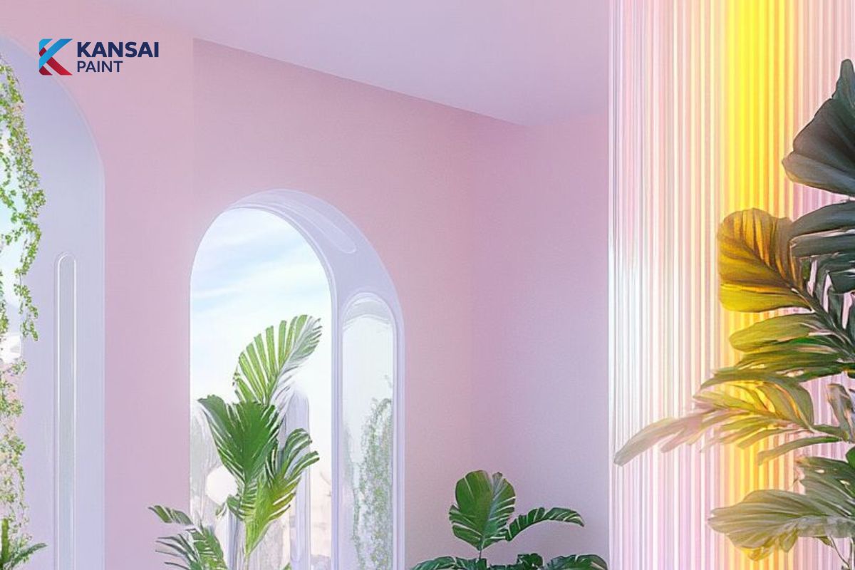 Sơn Nhà Màu Hồng Tím Nhạt Sơn Nhà Màu Hồng Tím Nhạt