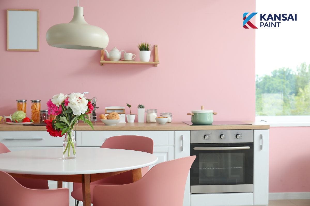 Bảng Màu Sơn Tường Màu Hồng