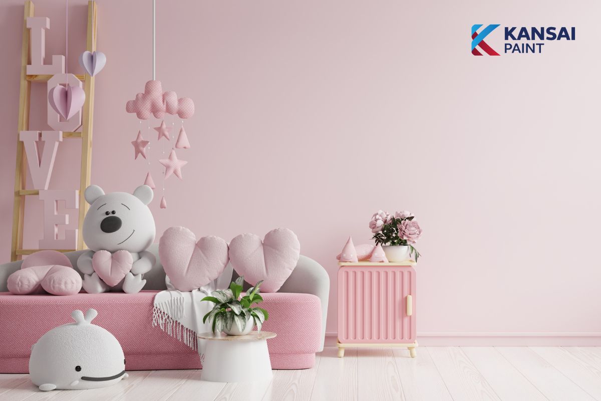 Bảng Màu Sơn Tường Màu Hồng