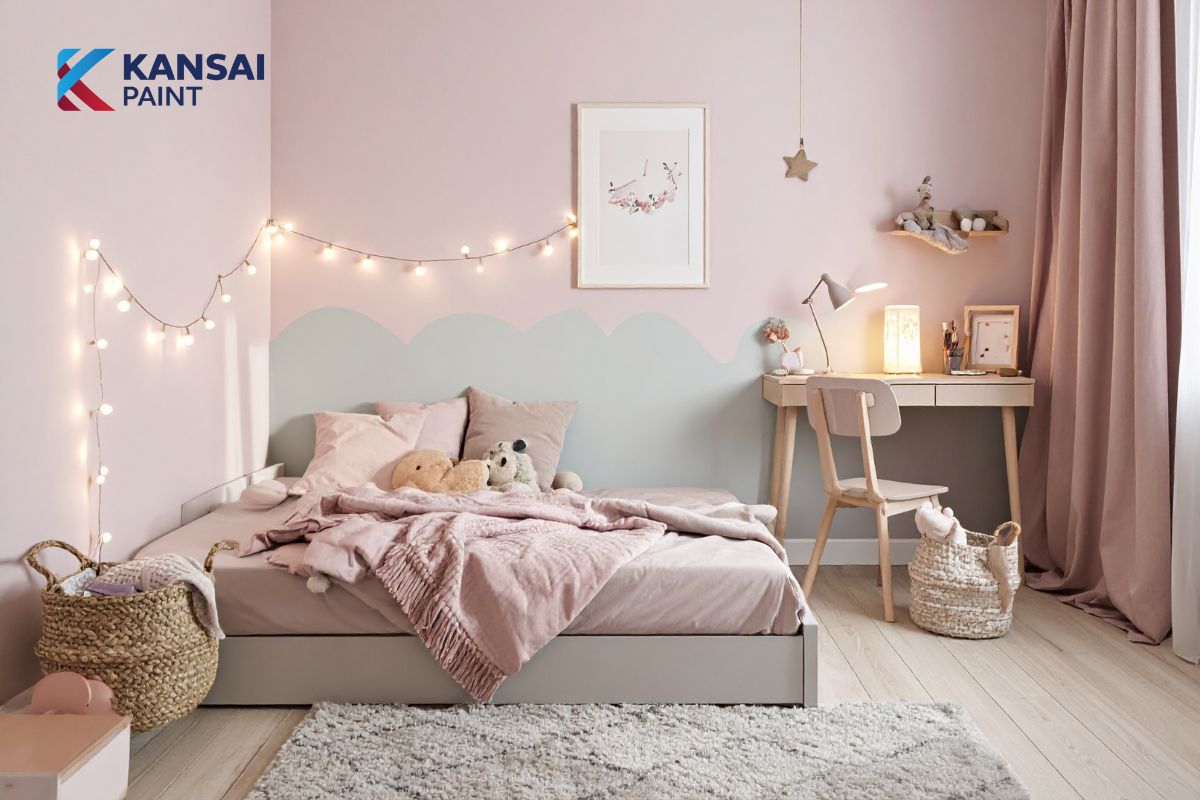 Bảng Màu Sơn Tường Màu Hồng