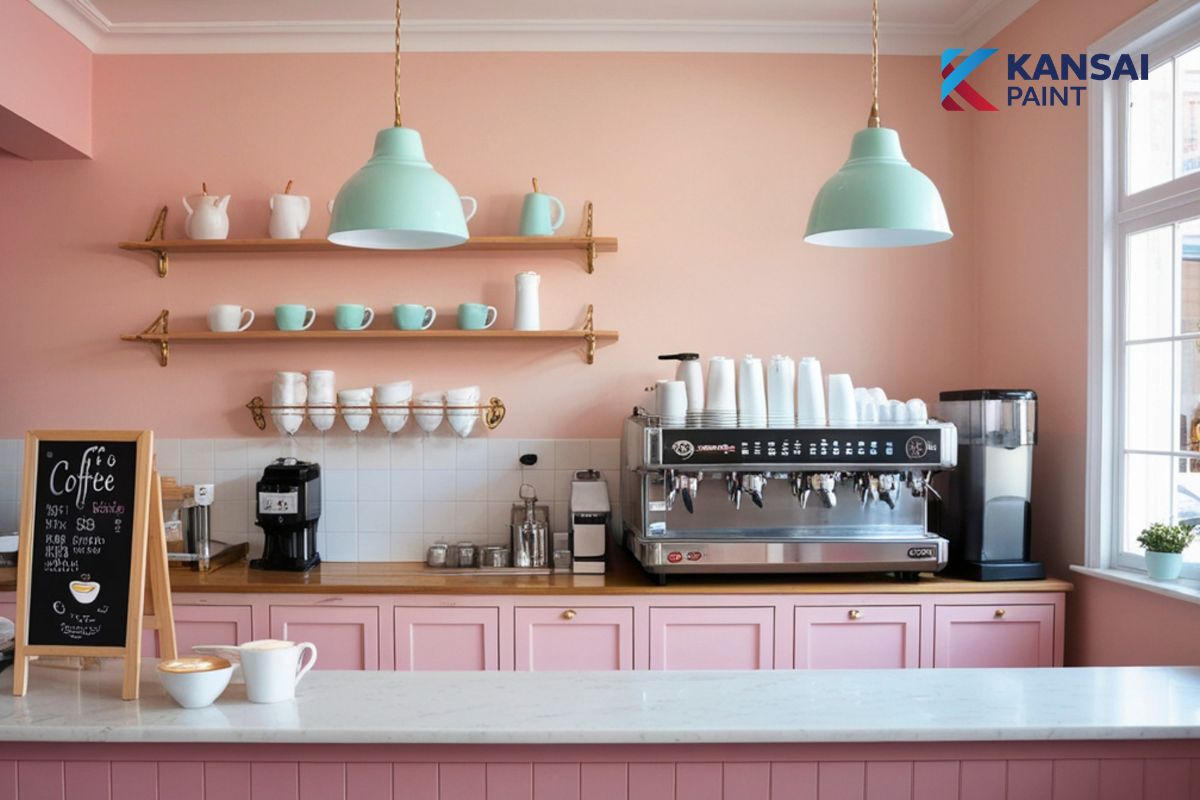 Bảng Màu Sơn Tường Màu Hồng