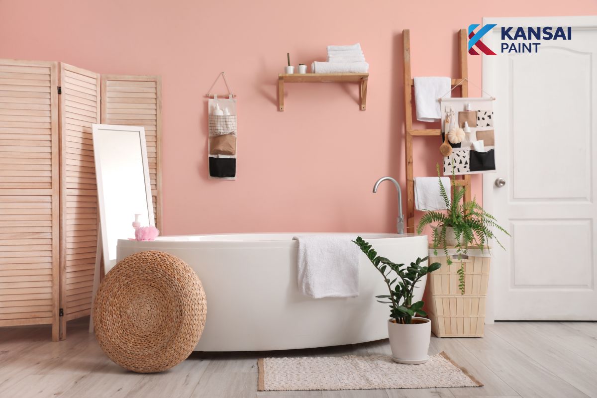 Bảng Màu Sơn Tường Màu Hồng