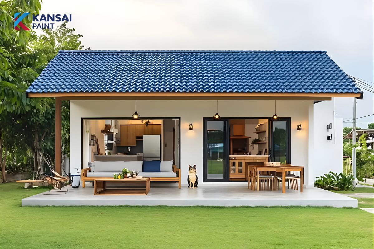 Phối Màu Sơn Nhà Cấp 4 Mái Nhật