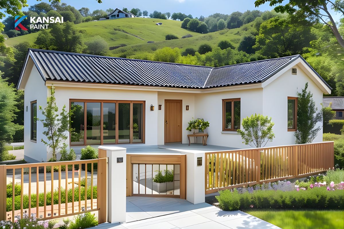 Phối Màu Sơn Nhà Cấp 4 Mái Nhật