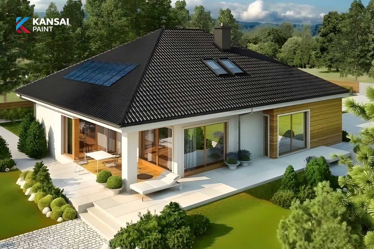 Phối Màu Sơn Nhà Cấp 4 Mái Nhật