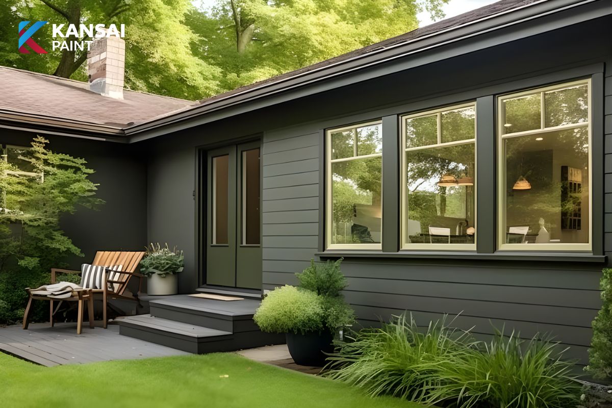 Sơn Mặt Tiền Màu Xanh Rêu