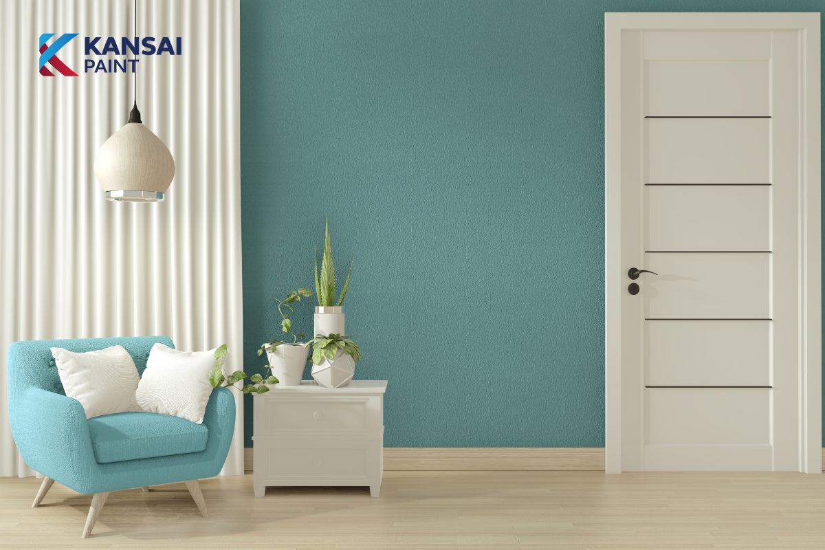 Sơn Nhà Cấp 4 Màu Xanh