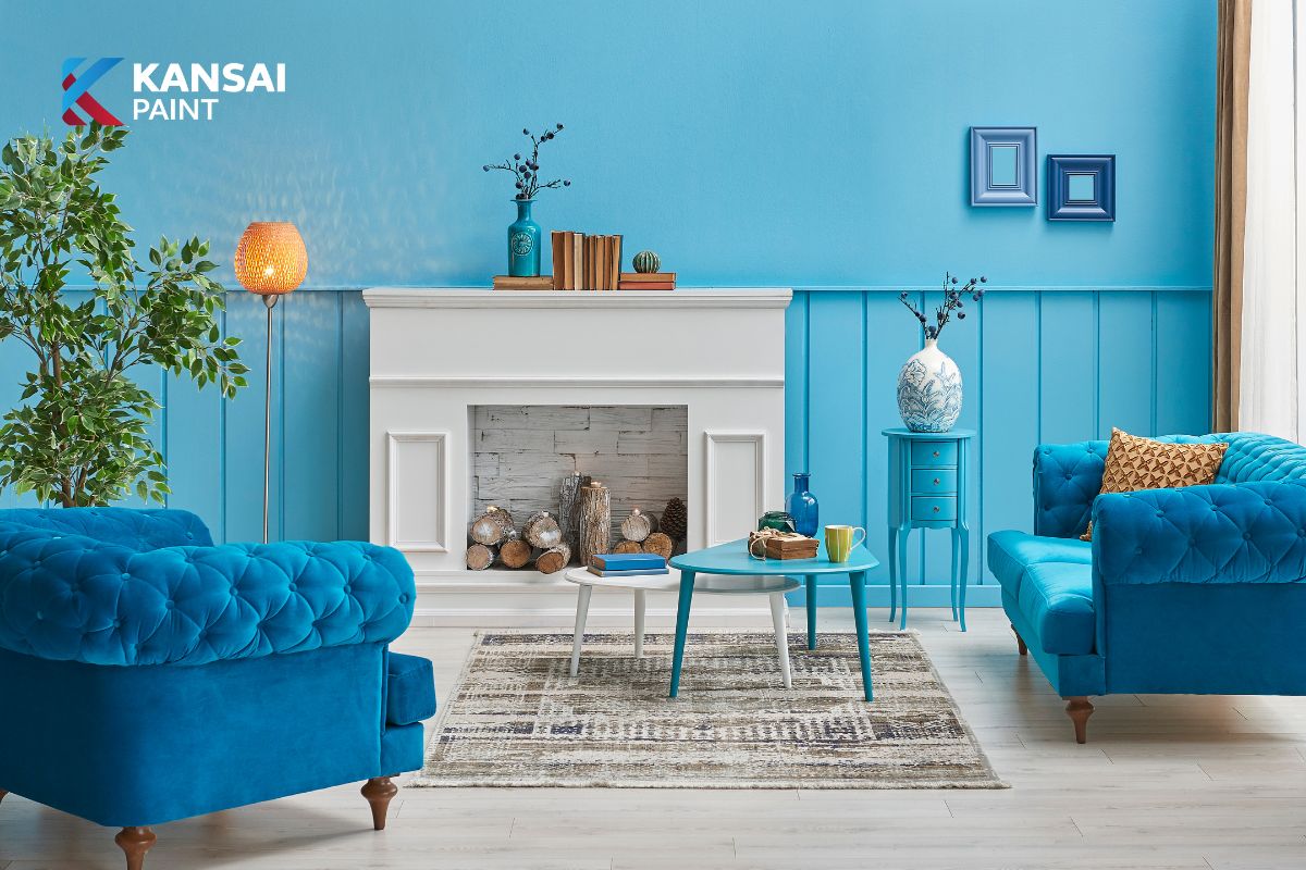 Sơn Nhà Cấp 4 Màu Xanh