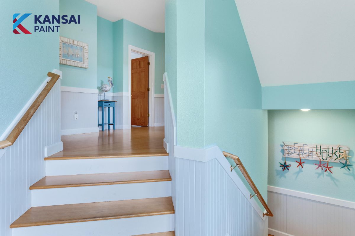 Sơn Nhà Màu Xanh Da Trời Nhạt