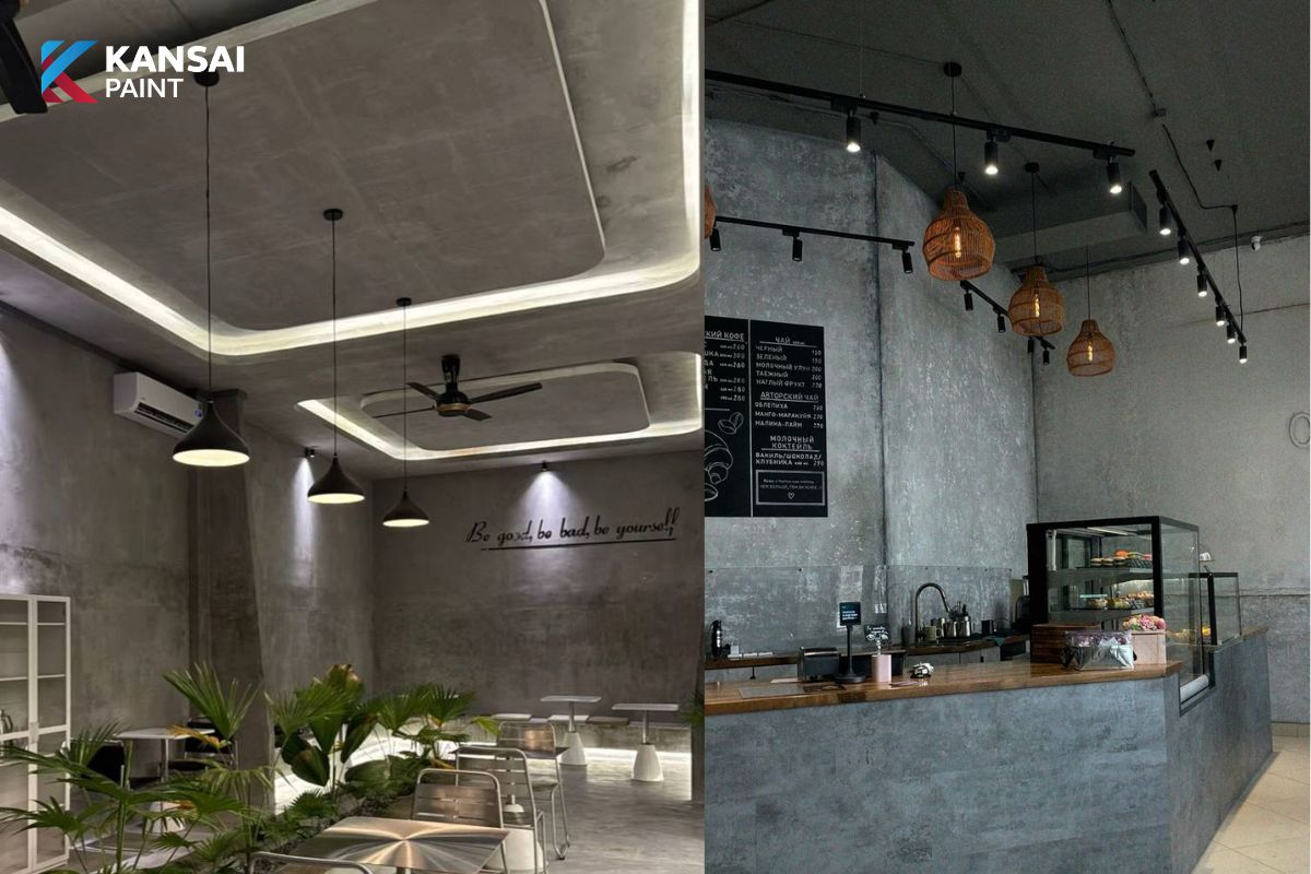 Bộ Sưu Tập 99 Mẫu Tường Sơn Hiệu Ứng Bê Tông Đẹp Cuốn Hút 7 tuong son hieu ung be tong 15 KANSAI PAINT